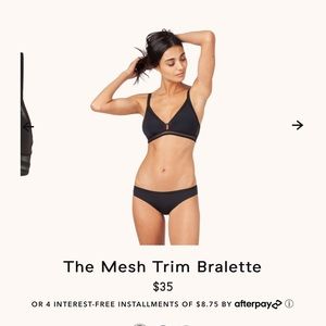 Two Lively Mesh Trim Bralettes